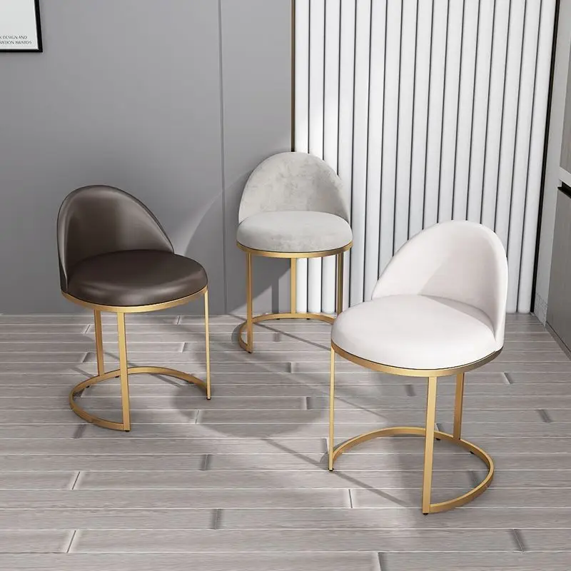 

Bedroom Makeup Stool Vanity Chair Nordic Furniture Living Room Chairs Backrest Dressing Stool Light Luxury Dressing Table Chair