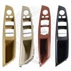 Автомобильная крышка для внутренней дверной ручки с левым рулем LHD, серая, бежевая, черная, красная, коричневая, для BMW 5 серии F10 F11