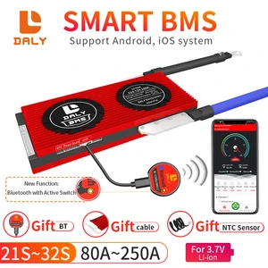 DALY High Series Smart BMS 72V 100V 120V 21S 27S 32S 100A 120A 150A 200A With Balance Support Bluetooth APP for solar battery