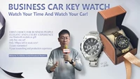 drop shipping kol cardot watch smart pke keyless entry remote starter start stop engine car alarm