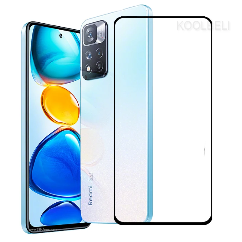 

2Pcs 2.5D 9H Screen Protector For Redmi Note 11 Pro Plus 11 Pro + Full Coverage Tempered Glass Explosion-Proof Glass Film