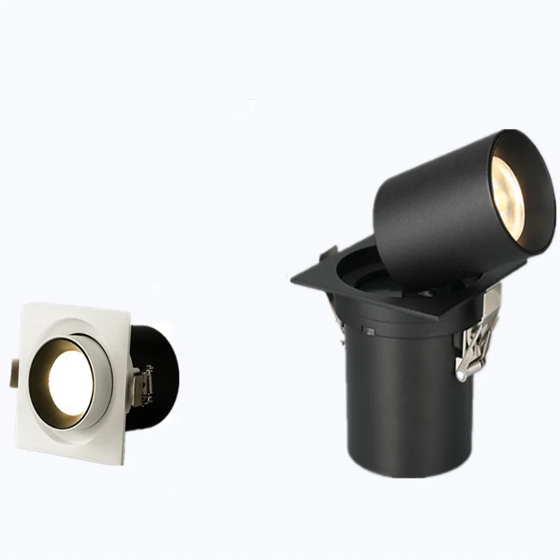 Растягивающиеся утопленные потолочные светильники с регулируемой яркостью на 360