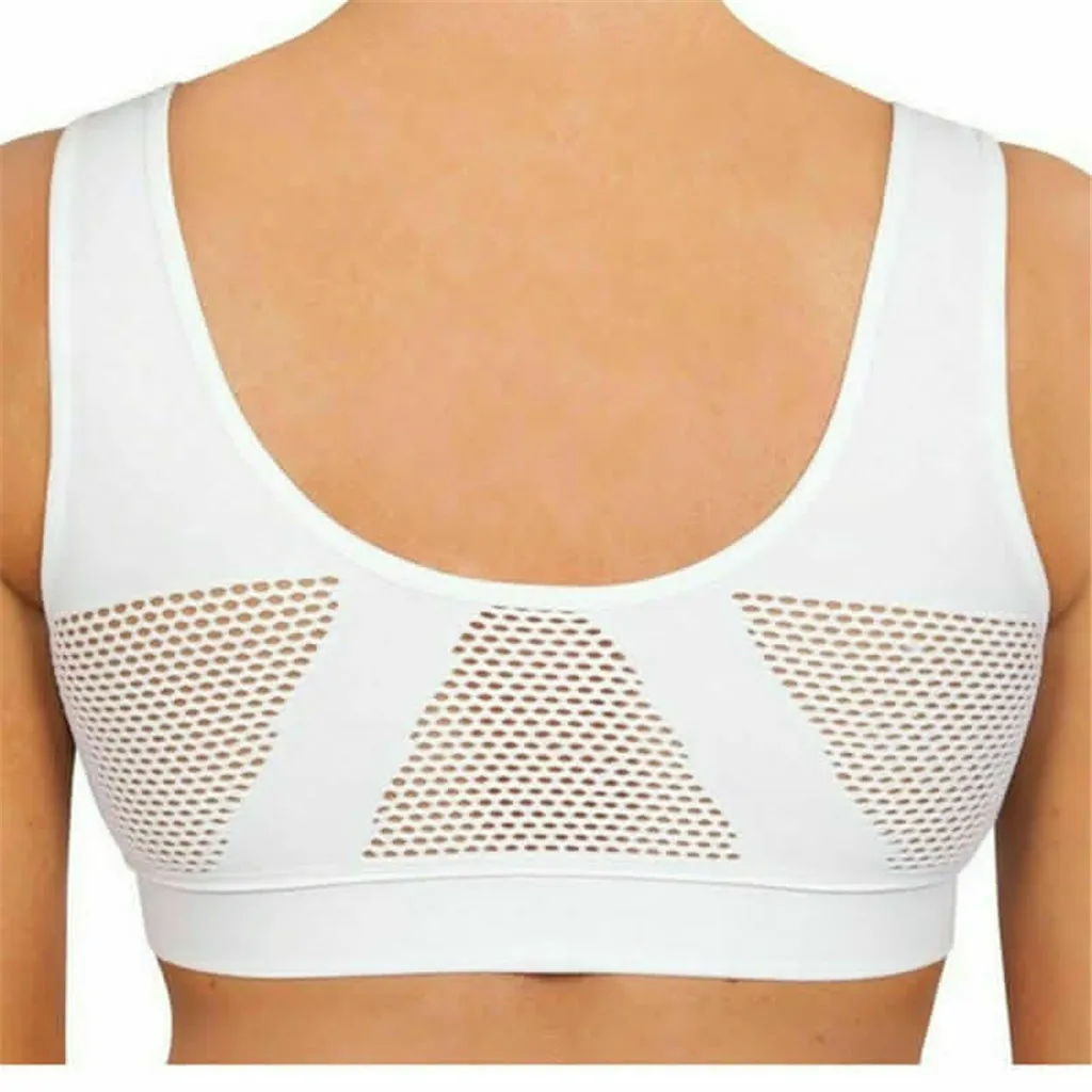 

Air Permeable Cooling Summer Sport Yoga Wireless Bra Athletic Running Sport Tops Underwear Workout Vest Tank New bustier #4
