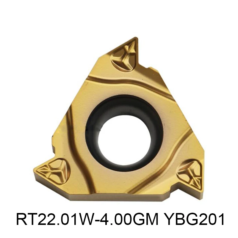 Оригинальный RT22.01W-4.00GM YBG201 карбидные вставки 22ER 4.0ISO RT22.01 4.00GM 10 шт. токарные