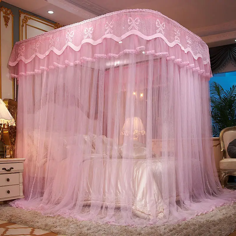 Verkaufen Nordic Prinzessin Moskito Net Größe 2mX2m Volle Königin Dekoration Stickerei Moskito Net Double Bett Ciel De Lit Bett Baldachin Zelt