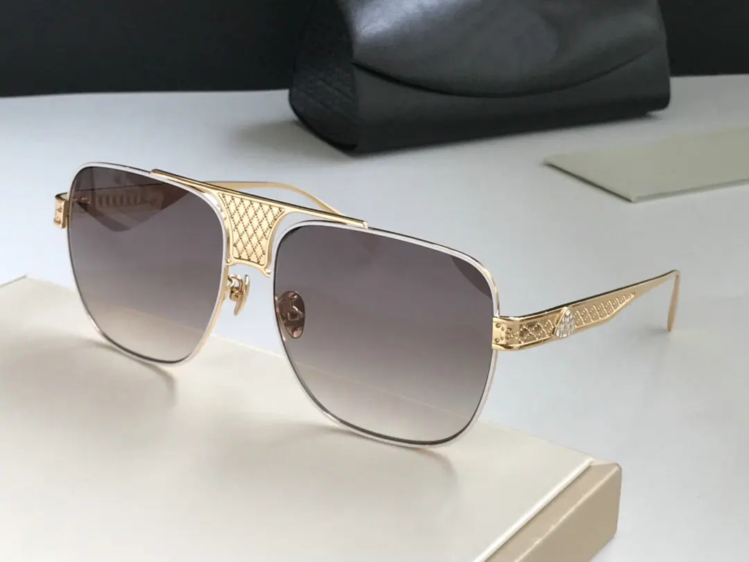 

2021 Trendy Oversize Maybach Sunglasses Women Luxury Fashion Gradient Rimless Shaded Big Metal Frame Square Sun Glasses Men