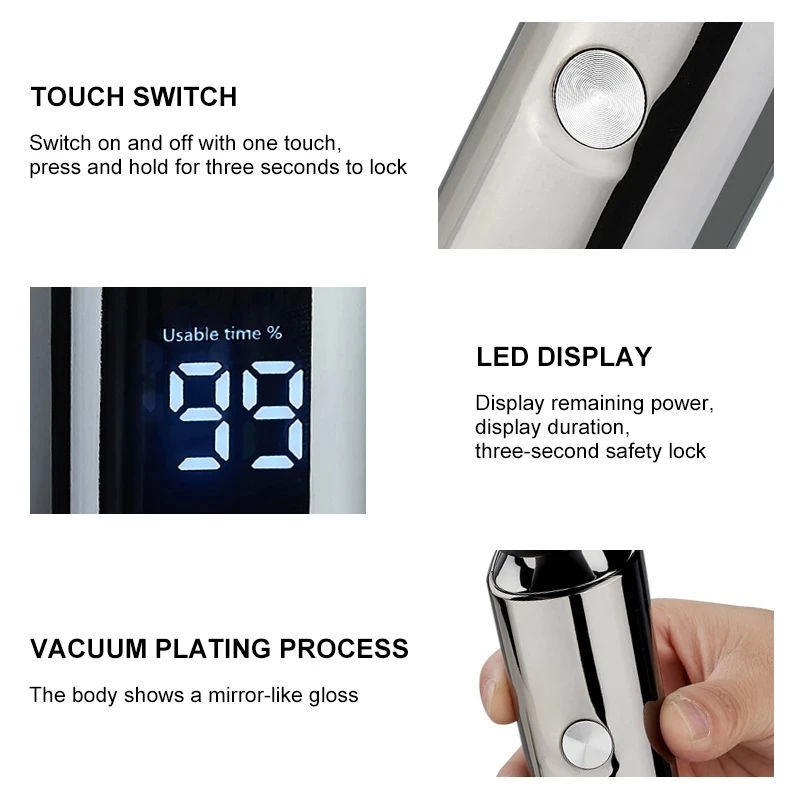 

Xiaomi Eco-Chain Brand-Mengli S3000 Wireless Rechargable Men's Electric Shaver Waterproof Travel Lock with Charging Pedestal