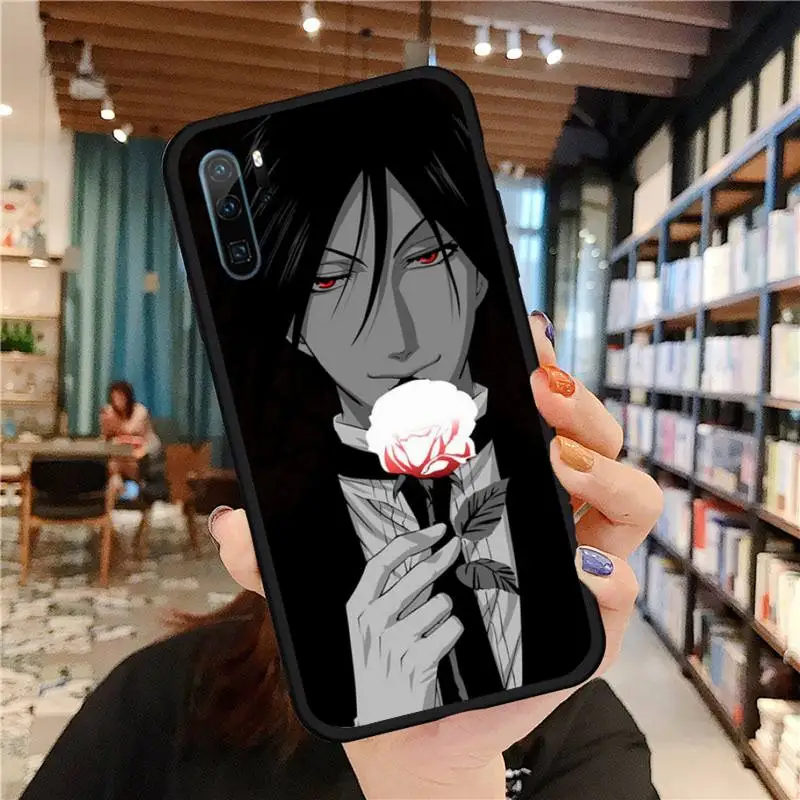 

Black Butler Anime Phone Case For Huawei honor Mate P 9 10 20 30 40 Pro 10i 7 8 a x Lite nova 5t Soft Silicone Shell Cover Funda