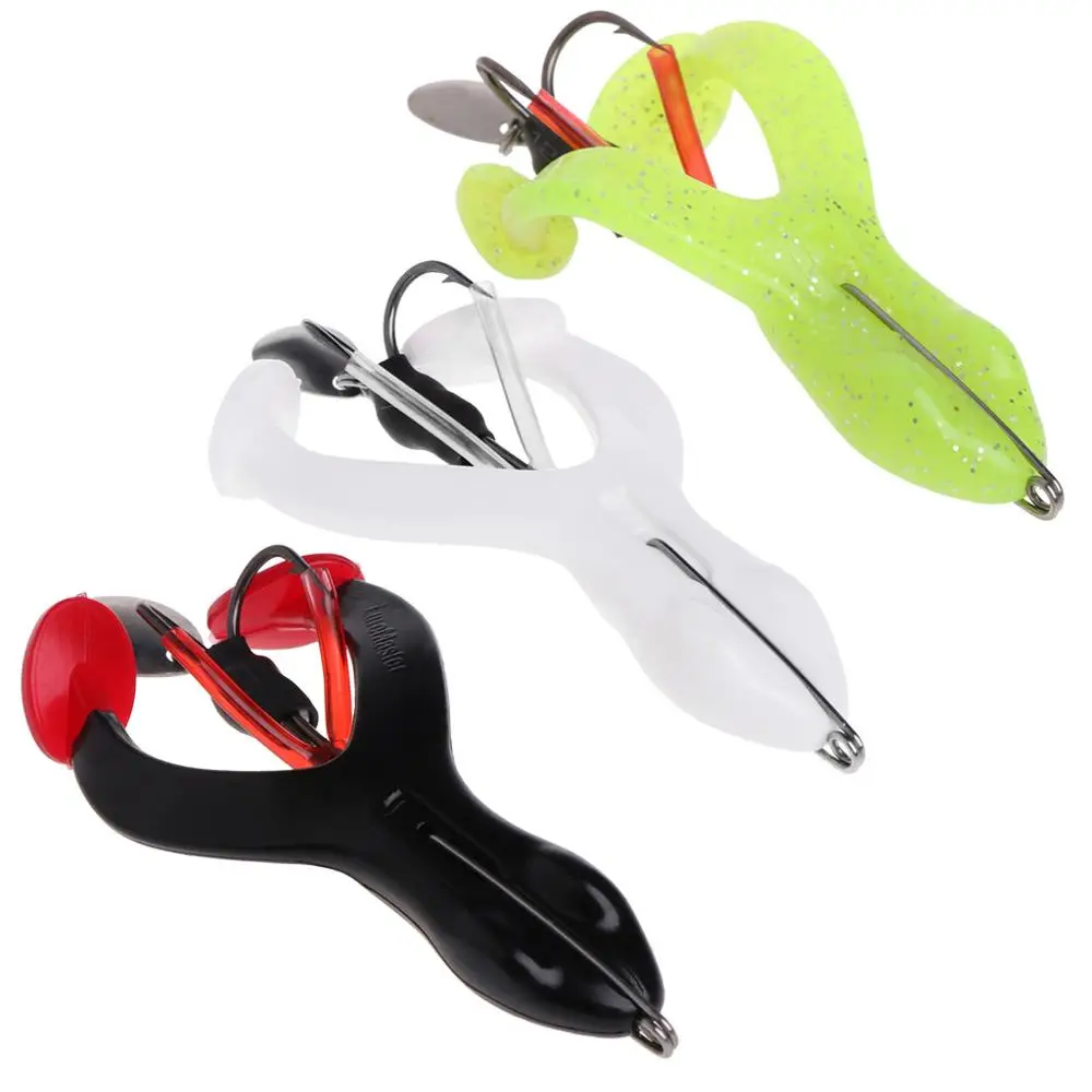 

Fishing Bait Artificial Frog Soft Lure Anti Hanging Crankbait 9cm17g Sequin Hook