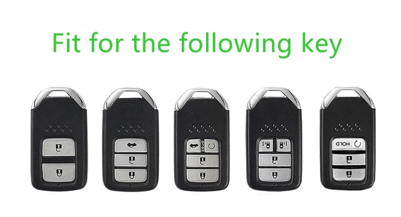 

Car Galvanized Alloy& Leather Key Case Cover Chain Pocket For Honda Accord Civic CRV CR-V Pilot Vezel XRV CRIDER Crosstour