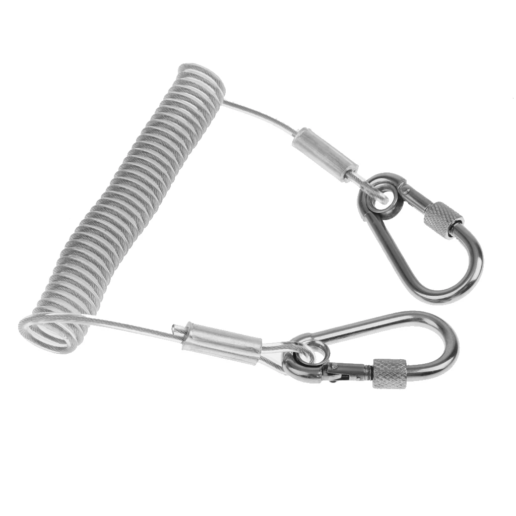 1 6 м выдвижной пружинный шнур для ключей с карабинами | Украшения и аксессуары