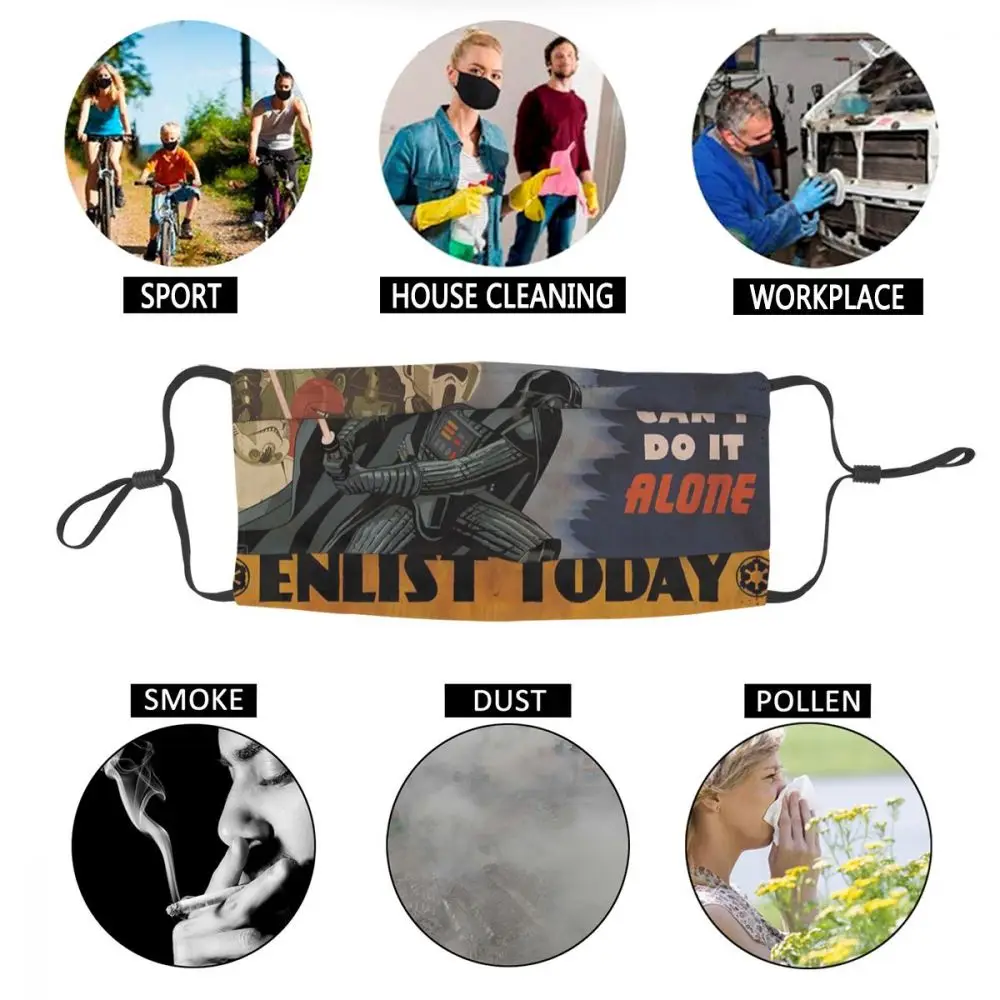 Рисунок &quotЗвездные войны&quot маски многоразовые анти-туман и пыльные защитные с