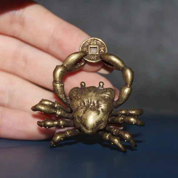 

Petits crabs en cuivre | Ornements suspendus, pour attirer la richesse