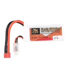 ZOP Power RC 7 4 V 2200mAh 35C 2S 2S1P Lipo батарея T Plug перезаряжаемая для