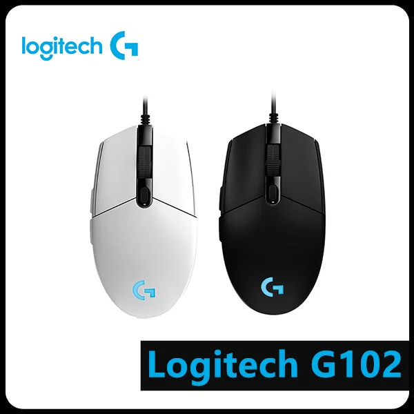 Logitech G102 программируемая игровая мышь кнопки 6000DPI RGB проводная компьютерная