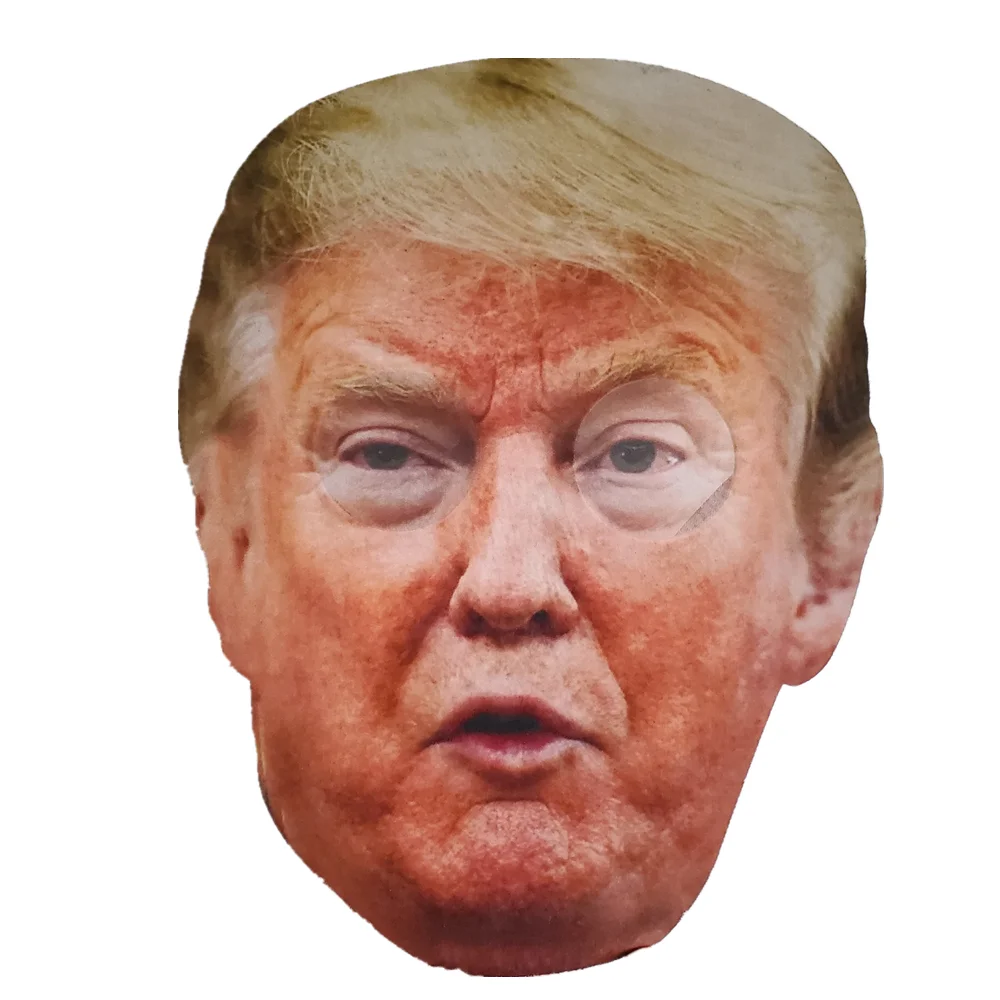 Трамп плоское лицо маска Дональда Трампа маски вечеринка Хэллоуин большой 2020