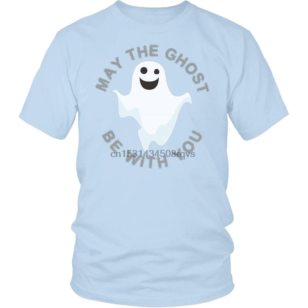 Футболка унисекс всех брендов с надписью May the Ghost Be With You смешные призраки