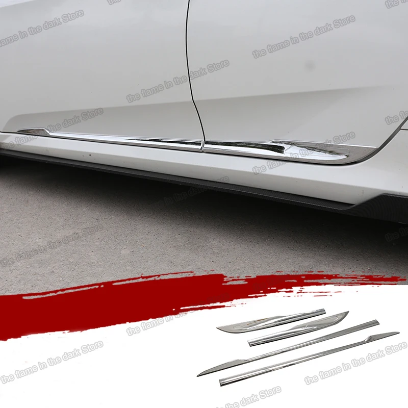 Lsrtw2017 авто Стайлинг Комплект кузова двери отделки края украшения хром для Хонда