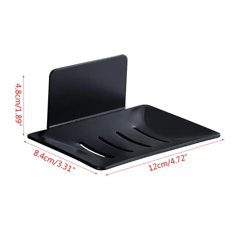 

Stainless Steel Bathroom Soap Dish Wall Mounted Hole Free Storage Rack Toilet Soap Container Box Home Soap Tray Holder