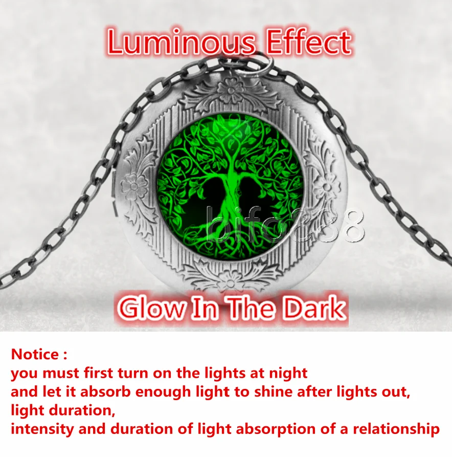 BIFOYOU Дерево жизни кабошон стекло ароматерапия фото медальон ожерелье Духи