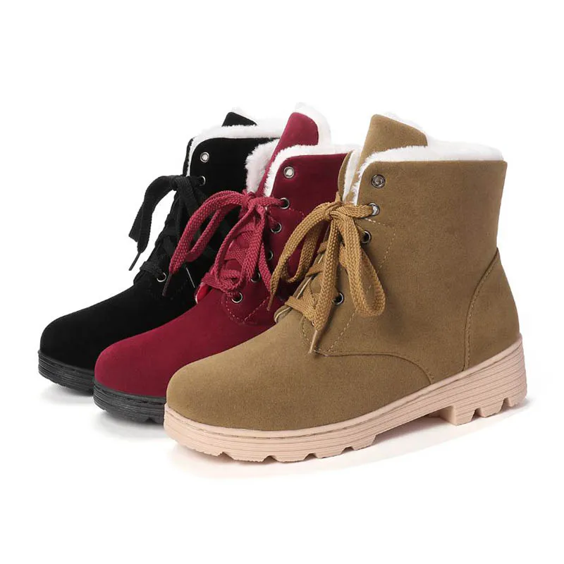 RIZABINA/женские теплые зимние ботинки Новое поступление 2020 года Ботильоны с