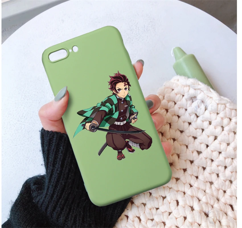 Камадо Nezuko Kimetsu без Yaiba демон убийца ТПУ, конфетный мягкий чехол для телефона для iphone 6/6s, 6 Plus/6s Plus, 7 Plus/8, XS XM X 11 pro