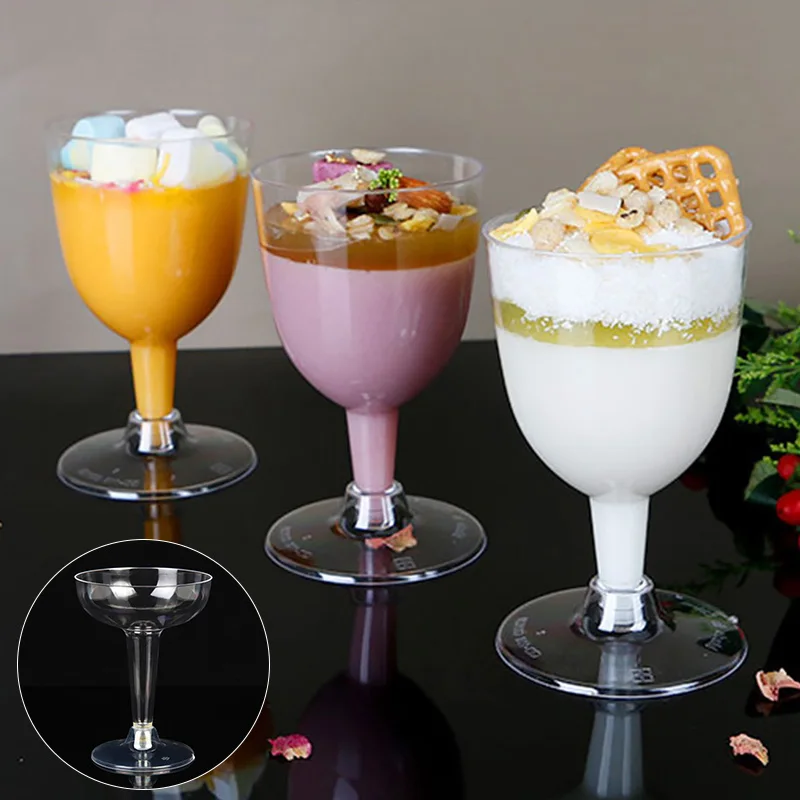 Одноразовые пластиковые бокалы для шампанского 6 шт. |