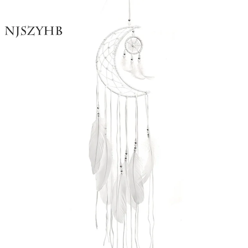 Кулон в виде пера кулон Луны Ловец снов ветряных колокольчиков подарок для