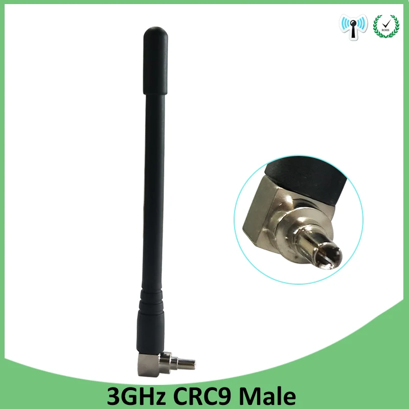 

3G 4G LTE antenna IOT 3dbi with CRC9 plug connector antena 1920-2670 Mhz FOR wireless 4G modem lte repeater antenne antennas