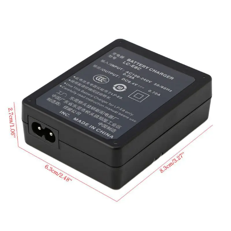

LC-E8C LC-E8E Battery Charger For Canon LP-E8 Battery EOS 550D 600D 700D T2i T3i