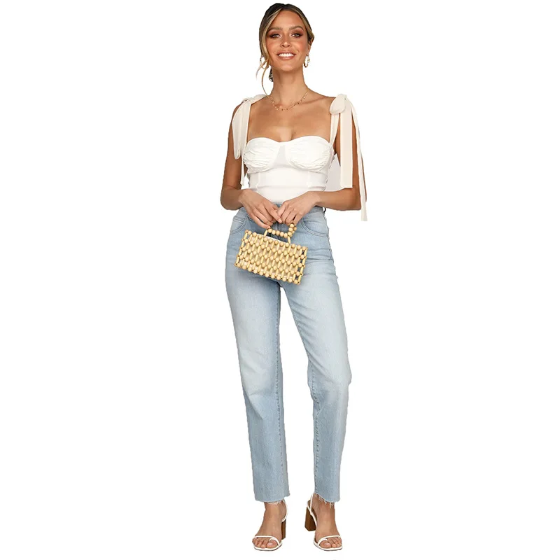 

Eaby popular spring / summer 2020 new style women's sexy bandage sling slim vest