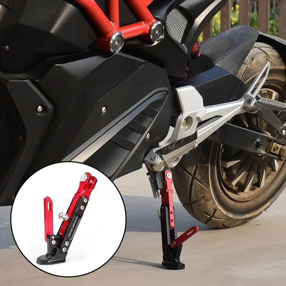 

Adjustable Cnc Metal Motorcycle Foot Bracket Kick Side Stands Support Scooter Motorcross Stand Parking Bike Brackets J4e7