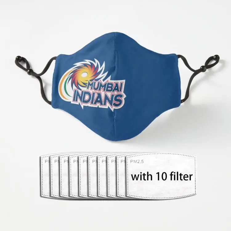 

Многоразовая дышащая маска для мужчин и женщин, многоразовая моющаяся маска для лица с защитой от пыли, IPL и мумбаи индейцев MI