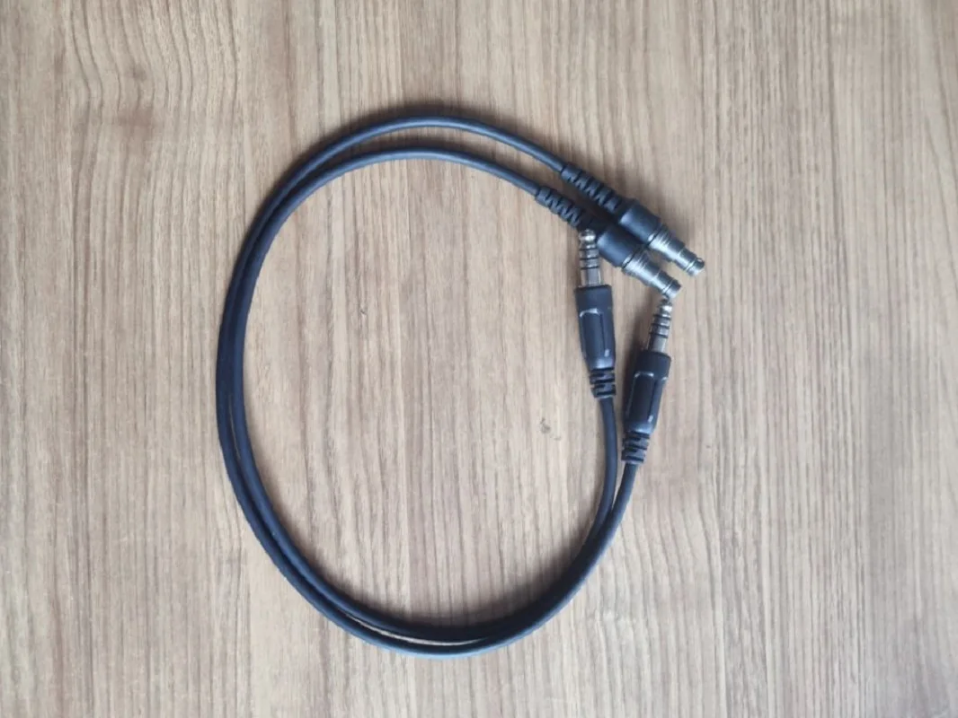 TAC-SKY AMP U174 Mono/Dual Communication Channel Adapter Cable Compatible With PTT Defined by Military Regulations