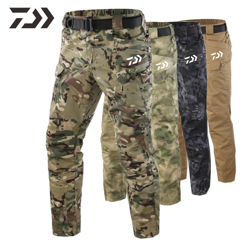 

DAIWA Camouflage Pants Breathable Hunting Pants with Multiple Pockets Spring and Summer Fishing Pants Men's Sweatpants for Men