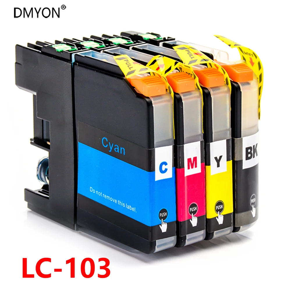 Чернильный картридж DMYON совместимый с Brother LC103 DCP CHIP J152W MFC J245 J285DW J450DW J470DW Lc103|ink