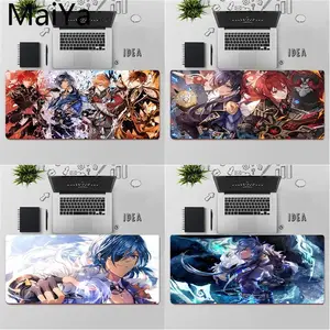 maiya high quality genshin impact kaeya alberch laptop gaming mouse pad rubber computer gaming mousepad free global shipping