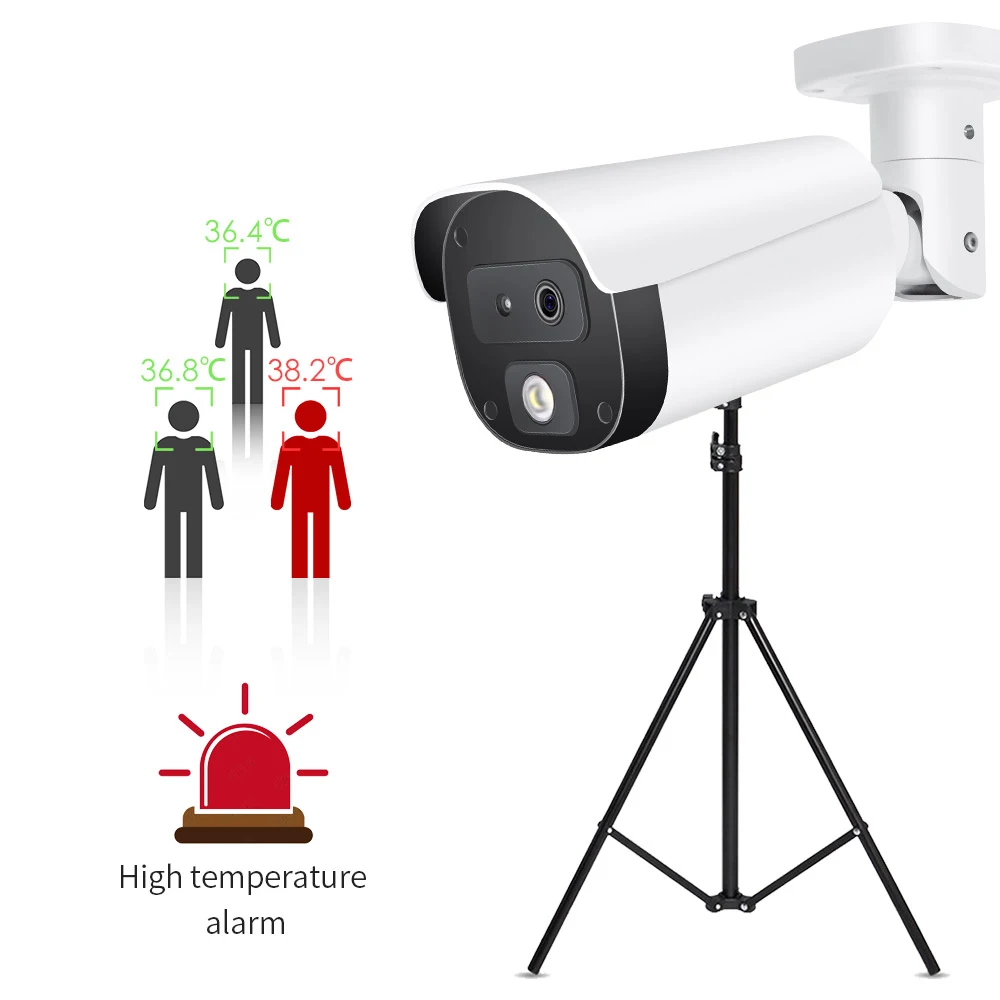 AI binocular Thermal Imaging Camera Fever Detection Alarm Temperature Detecting Screening Sytem Body Cam | Безопасность и защита