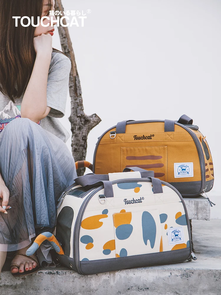 Сумка переноска Touchdog для кошек дорожная сумка собак дышащая автомобильных