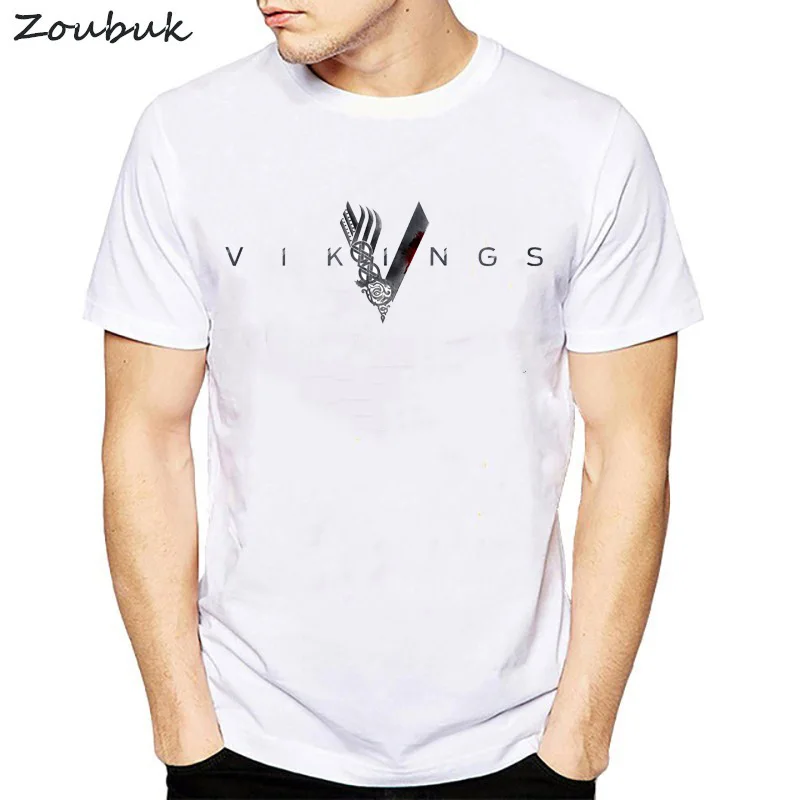 Забавная Мужская футболка Ragnar с коротким рукавом цвет белый | одежда