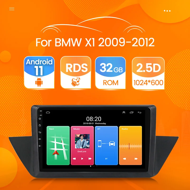 Android 11 передний бампер автомобиля радио для BMW X1 E84 2009-2015 автомобильный стерео