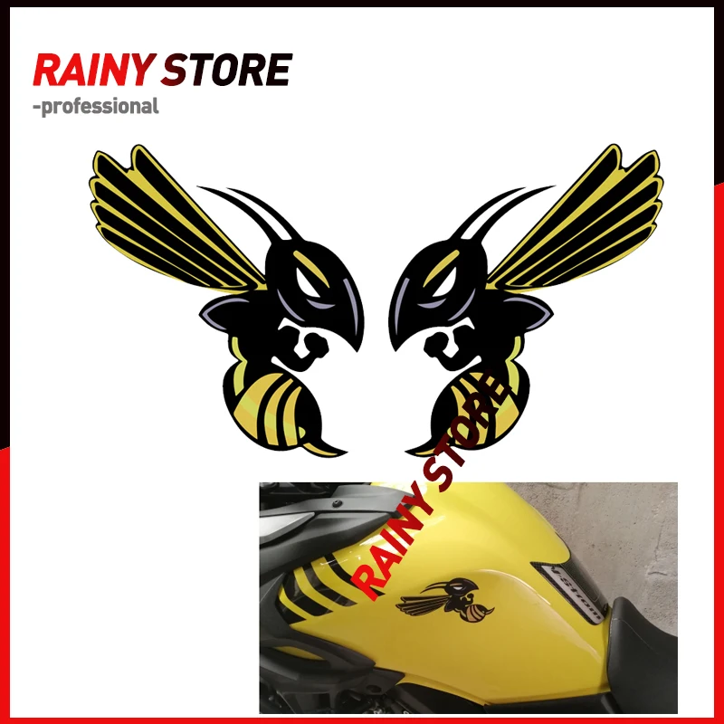 2 шт. Мотоцикл Hornet обтекатель шлемы наклейки для Honda Angry Bee Hornet наклейки