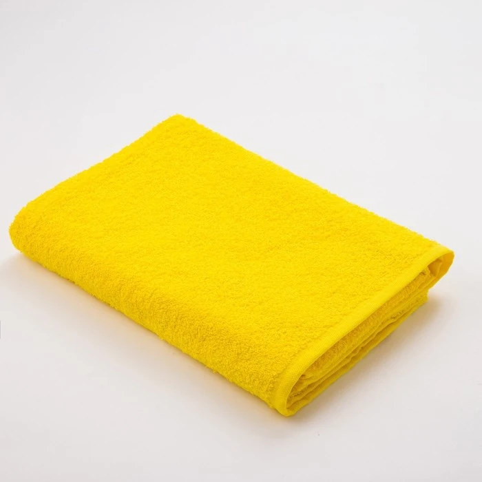 Полотенце махровое Экономь и Я размер 50х90 см цвет жёлтый|Полотенца для волос| |