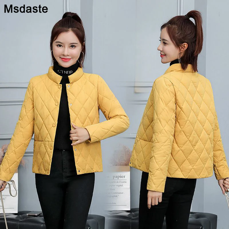 Women Parkas Jackets Winter Lady Casual Short Coats M~3XL Basic Woman Jackets Long Sleeve Female Chaquetas Womens Outwear Coat