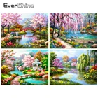 Алмазная вышивка EverShine, вышивка крестиком с озером, натуральное настенное искусство, алмазная живопись, мозаика в виде пейзажа, набор для рисования Стразы