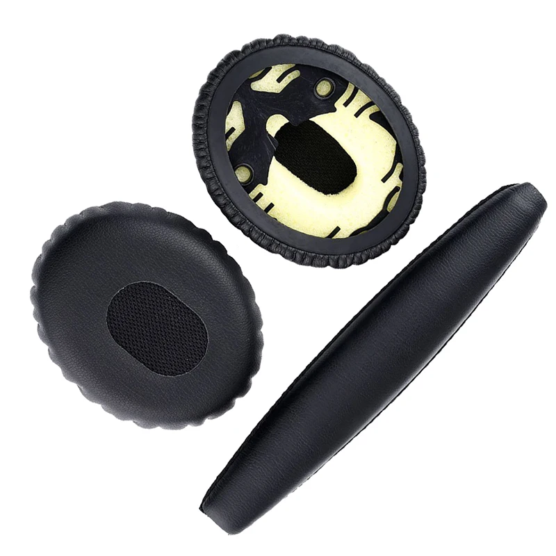 Пара черных амбушюров с накладкой на голову для Bose QC3 бесшумные удобные наушники 3