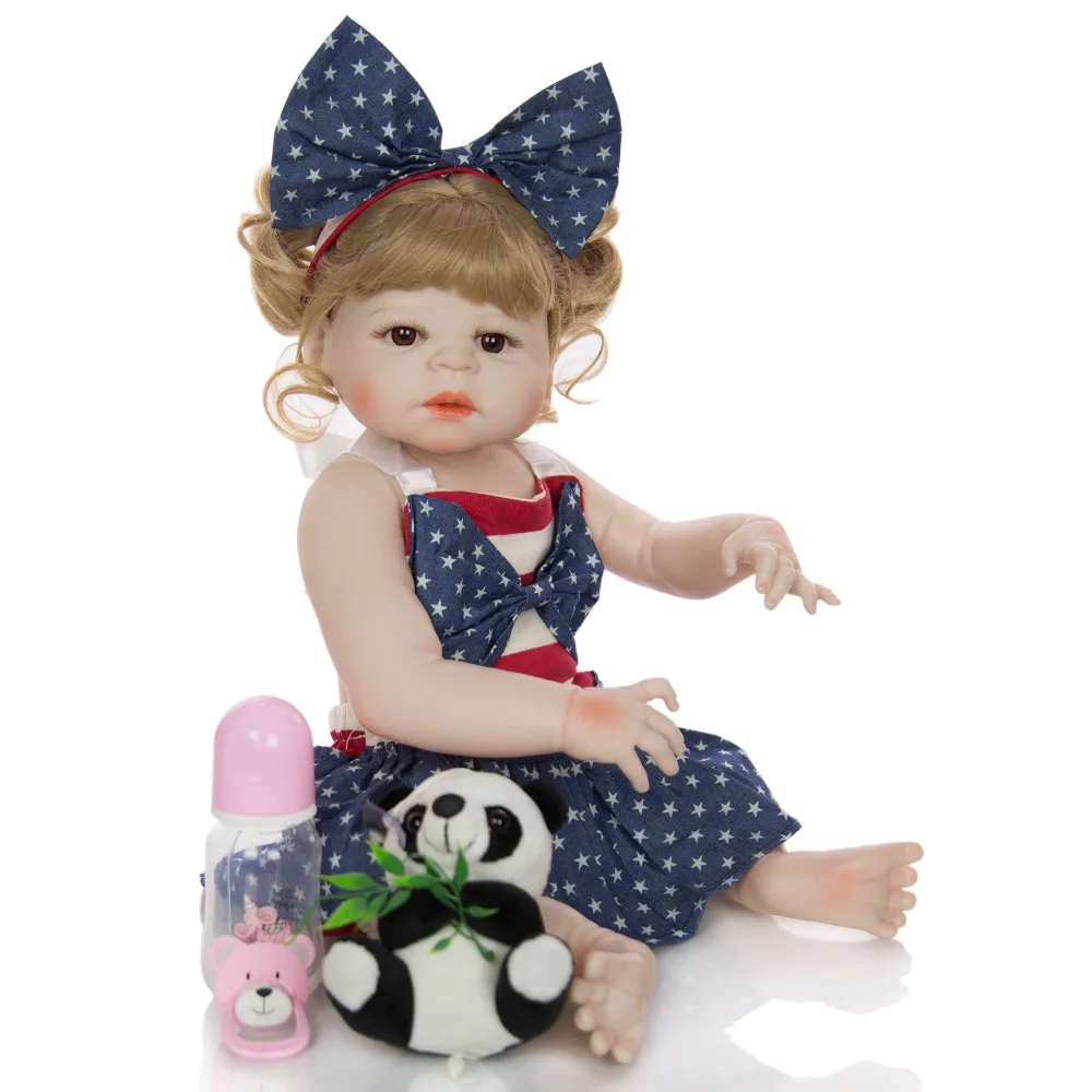 Blonde Girl alive bebes reborn baby полное Силиконовое боди куклы игрушки для детей подарок 22