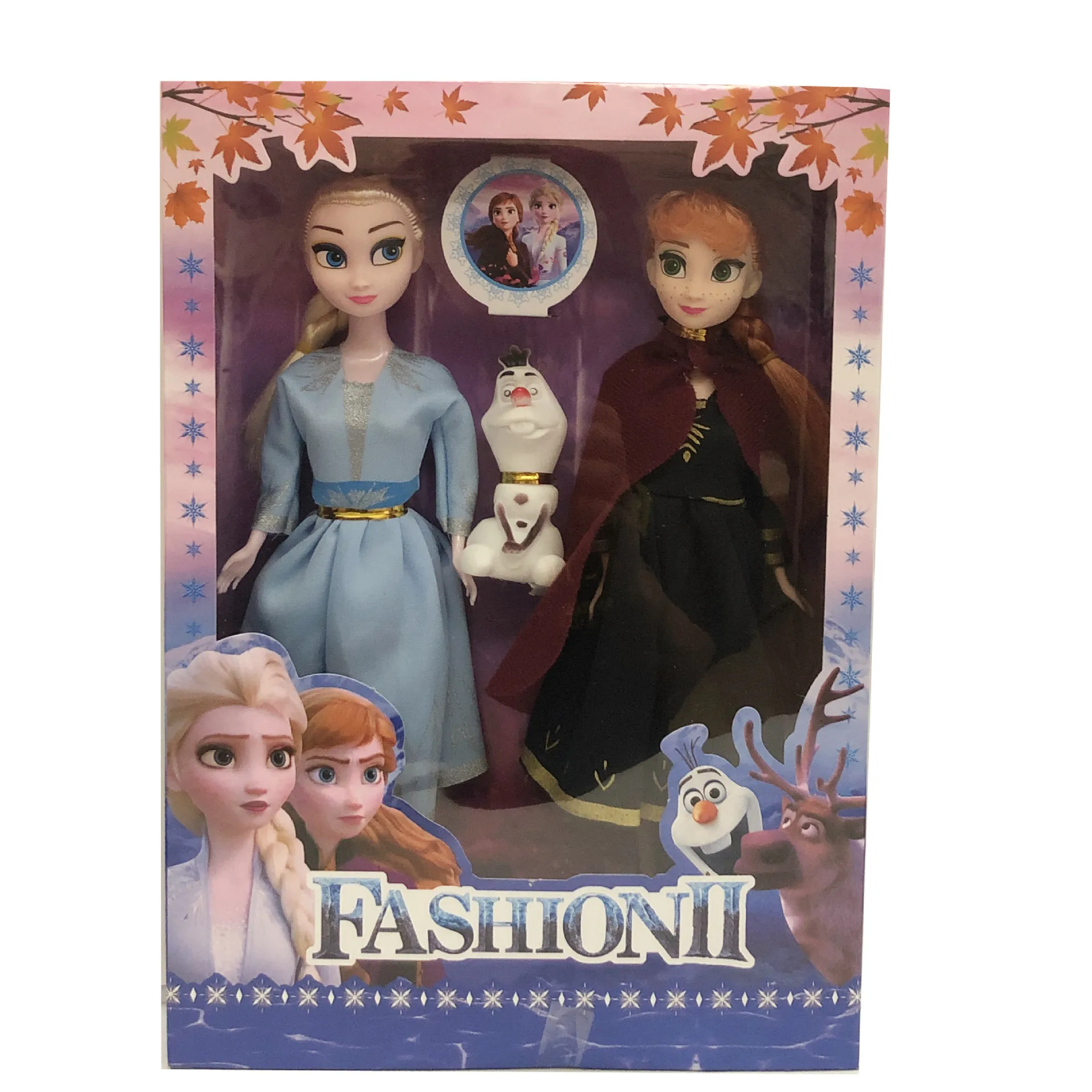 

Disney Kawaii Frozen 2 Princess Elsa Anna Olfa Anime Dolls Plastic Movable Joints Action Figures Toys For Children Girls Gifts