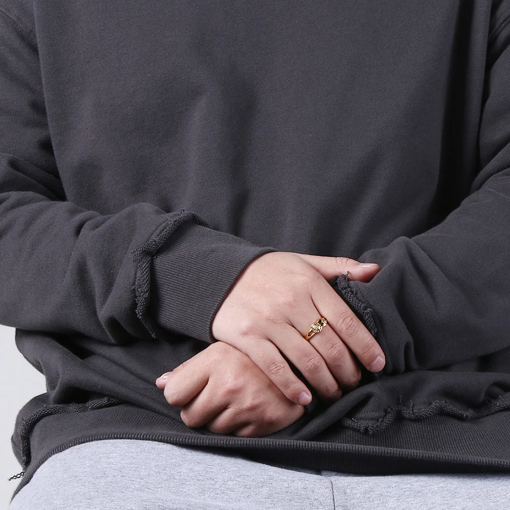 Кольца унисекс из нержавеющей стали цвета розового золота серебра с Луной и