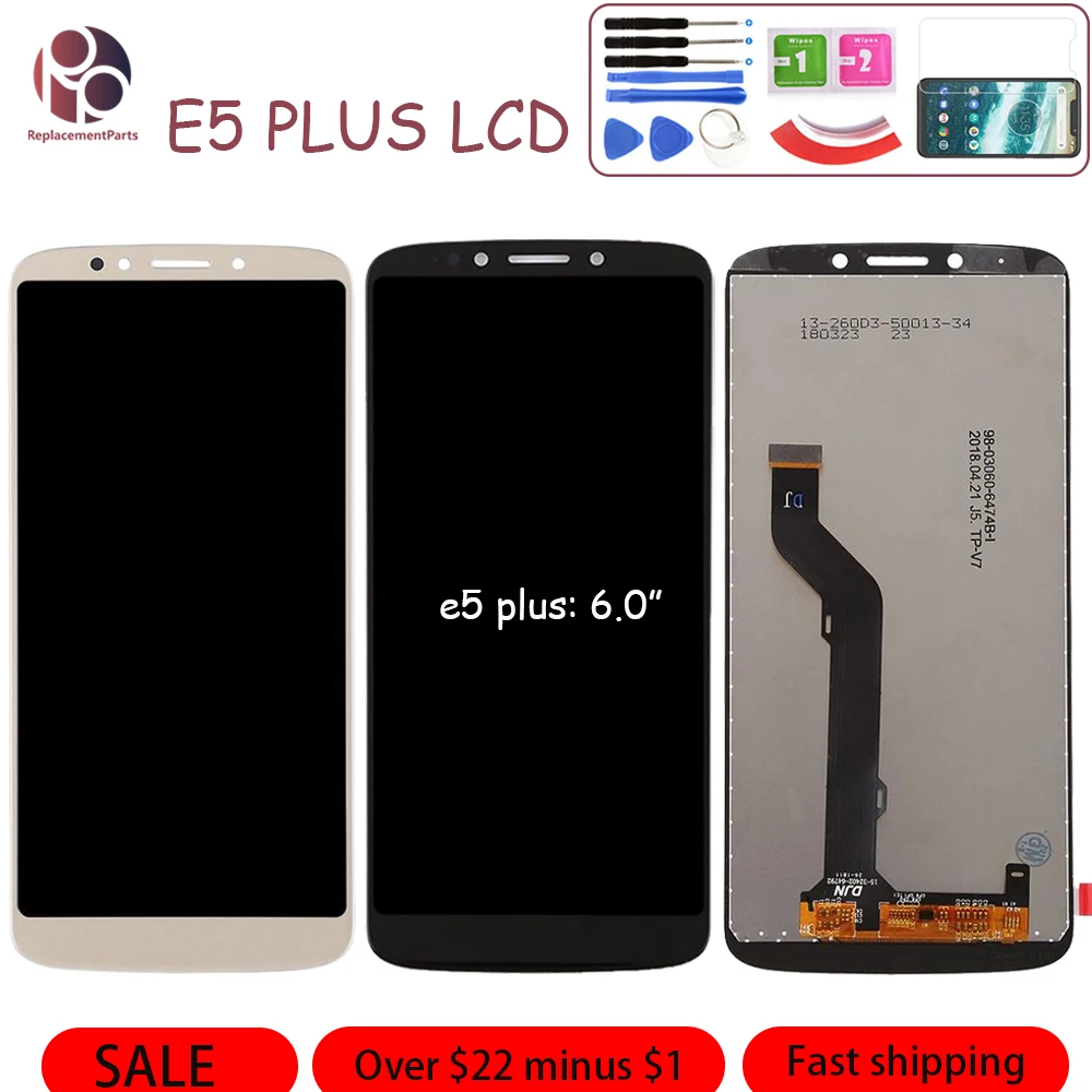 Для Motorola Moto E5 Plus XT1924/E5 XT1944/E5 Play XT1921 ЖК-экран дигитайзер сборка запасные части+ Инструменты